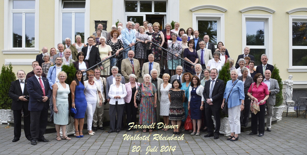 Farewell Dinner
Walhotel Rheinbach
20. Juli 2014